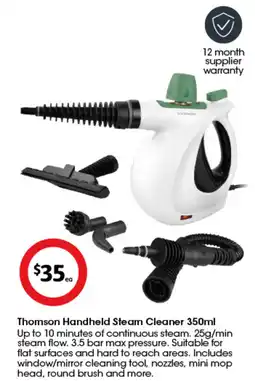 Coles Thomson handheld steam cleaner offer