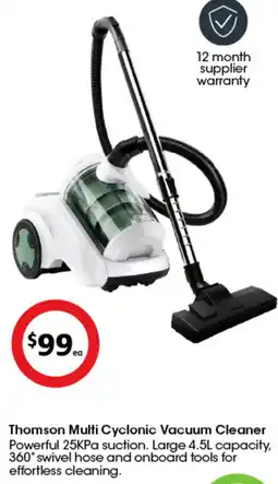 Coles Thomson multi cyclonic vacuum cleaner offer