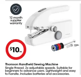 Thomson handheld sewing machine