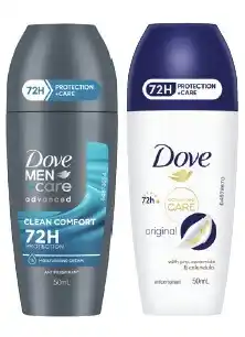 IGA Dove Advanced Care Deodorant Roll On Selected Varieties offer