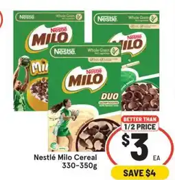 IGA Nestlé Milo Cereal offer