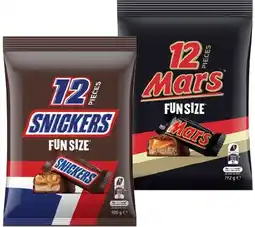 IGA Mars, Snickers or M&M’s Fun Size Pack 148‑192g Selected Varieties offer