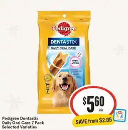 IGA Pedigree Dentastix Daily Oral Care 7 Pack offer