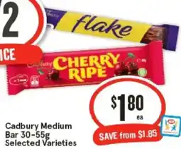 IGA Cadbury Medium Bar offer