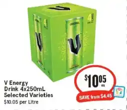 IGA V Energy Drink offer