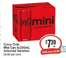IGA Coca-Cola Mini Can offer