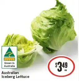 IGA Australian iceberg lettuce offer