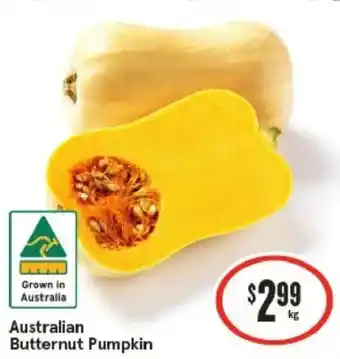 IGA Australian butternut pumpkin offer