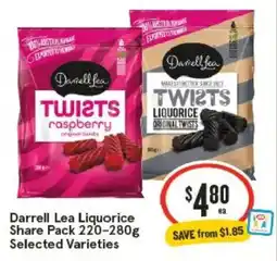IGA Darrell Lea Liquorice Share Pack offer