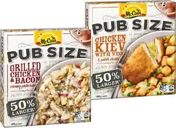 IGA McCain Pub Size Frozen Meal 480‑500g Selected Varieties offer