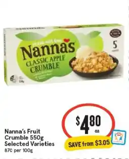 IGA Nanna's Fruit Crumble offer
