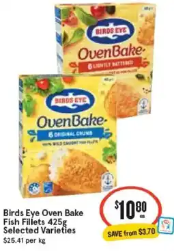 IGA Birds Eye Oven Bake Fish Fillets offer