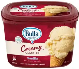 IGA Bulla Creamy Classics Ice Cream offer