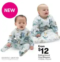 BIG W Kidding Around Cosy Babywear offer