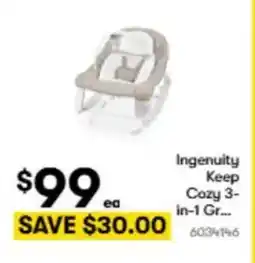 BIG W Ingenuity Keep Cozy 3- in-1 offer