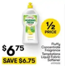BIG W Fluffy concentrate fragrance temptations liquid fabric softener offer