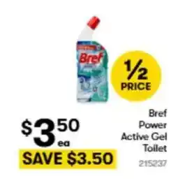 BIG W Bref power active gel offer