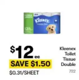 BIG W Kleenex toilet tissue double offer