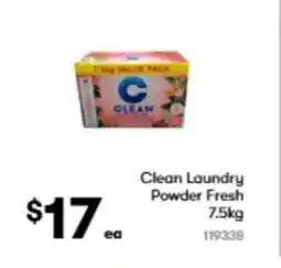 BIG W Clean laundry powder fresh offer