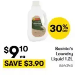 BIG W Bosisto's Laundry Liquid offer