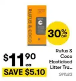 BIG W Rufus & Coco Elasticised Litter Tra offer
