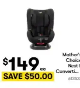 BIG W Mother's choice nest ii converti offer