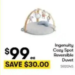 BIG W Ingenuity cozy spot reversible duvet offer