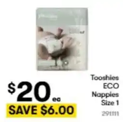 BIG W Tooshies eco nappies size 1 offer