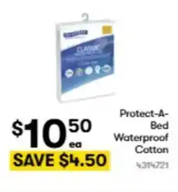 BIG W Protect-a- bed waterproof cotton offer