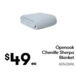 BIG W Openook chenille sherpa blanket offer