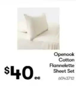 BIG W Openook cotton flannelette sheet set offer