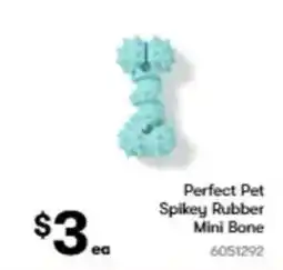 BIG W Perfect pet spikey rubber mini bone offer