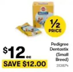 BIG W Pedigree dentastix (small breed) offer