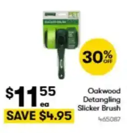 BIG W Oakwood detangling slicker brush offer