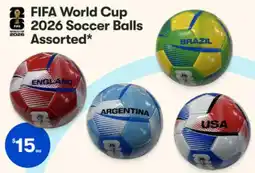 BIG W Fifa world cup 2026 soccer balls assorted offer