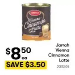 BIG W Jarrah vienna cinnamon latte offer