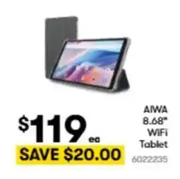 BIG W Aiwa 8.68" wifi tablet offer