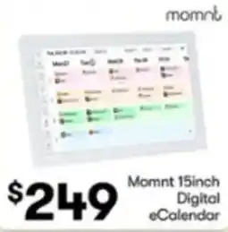 BIG W Momnt 15inch digital ecalendar offer