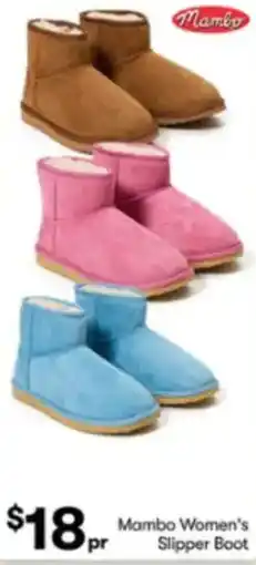 BIG W Mambo women's slipper boot offer