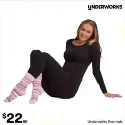 BIG W Underworks thermals offer