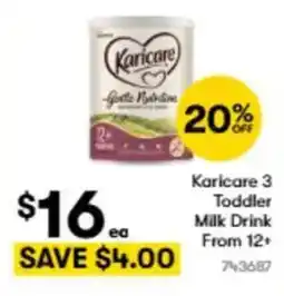 BIG W Karicare 3 toddler milk drink from 12+ offer