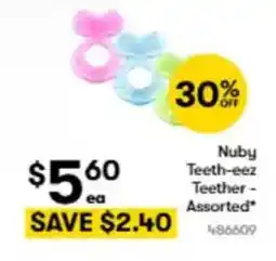 BIG W Nuby Teeth-eez Teether - Assorted offer