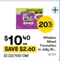 BIG W Whiskas mixed favourites offer