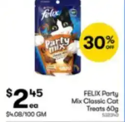 BIG W FELIX Party Mix Classic Cat Treats offer