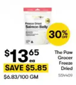 BIG W The paw grocer freeze dried offer
