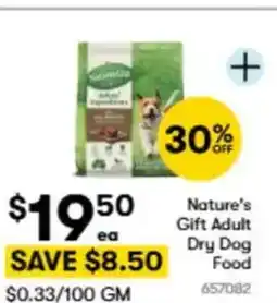 BIG W Nature's Gift Adult Dry Dog Food offer