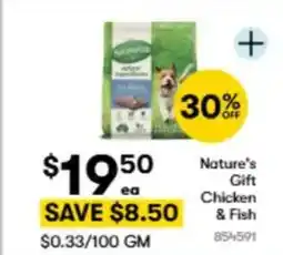 BIG W Nature's Gift Chicken & Fish offer