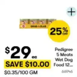 BIG W Pedigree 5 Meats Wet Dog offer