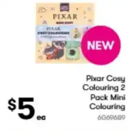 BIG W Pixar cosy colouring 2 pack mini colouring offer