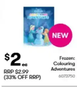 BIG W Frozen: colouring adventures offer